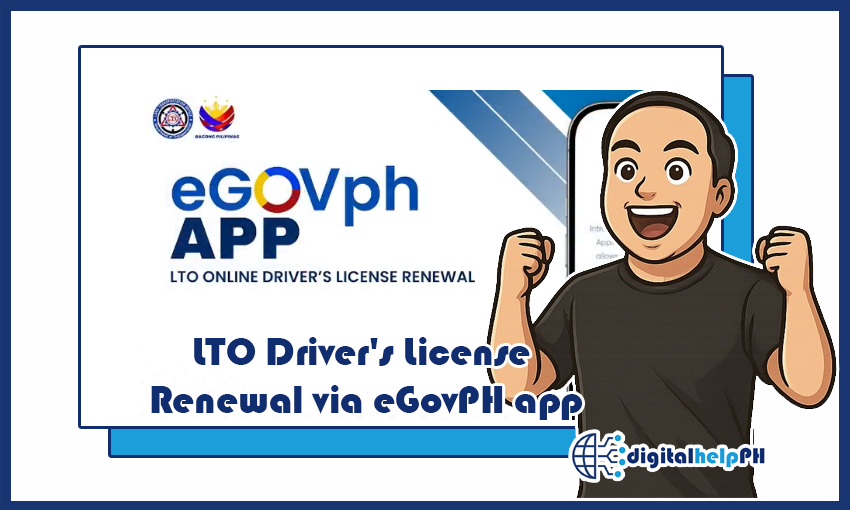 LTO driver's license renewal eGovPH app