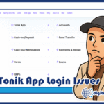 tonik app login issues