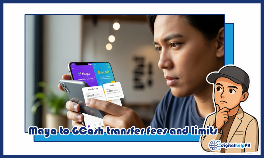 Maya to GCash transfer fees and limits